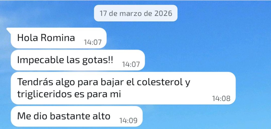 Captura de conversación sobre gotas ReVerdeSer